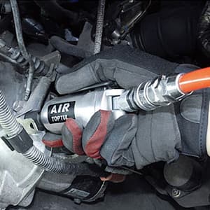 Toptul 1/4 inch Super Duty Mini Butterfly Type Air Impact Wrench (Max. Torque 80 Ft-Lb), KAAU0808