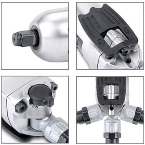 Toptul 1/4 inch Super Duty Mini Butterfly Type Air Impact Wrench (Max. Torque 80 Ft-Lb), KAAU0808