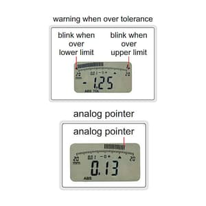 Insize 0 - 50.8 mm / 2 inch Flat Back Digital Indicator with Lift Cap (Advanced Type), 2103-50P