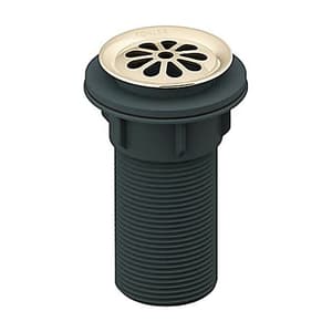 Kohler Complementary Long Thread Grid Drain In French Gold Finish, K-20746IN-AF