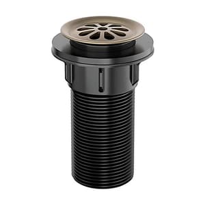 Kohler Complementary Long Thread Grid Drain In Brushed Bronze Finish, K-20746IN-BV