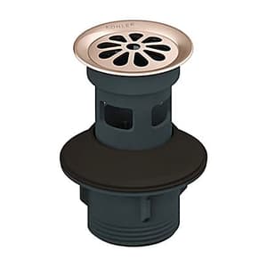Kohler Grid Drain With Overflow Hole In Rose Gold Finish, K-45432IN-RGD