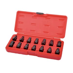 Toptul 14 Pcs Master Oil Drain Plug Key Set, JGAI1403