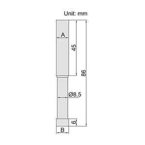 Insize 10 mm Shank Dia. Ceramic Edge Finder, 6568-1