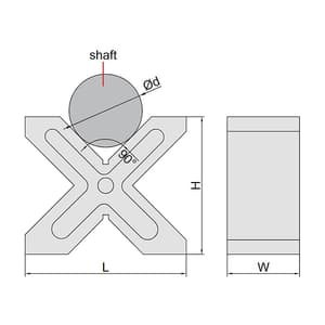 Insize 150 x 130 x 75 mm V - Blocks Set (Pack of 2 Pcs) , 6805-1