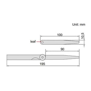 Insize 0.03 - 1.00 mm Feeler Gauge (32 Blades), 4602-32