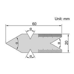 Insize 60° Centre Gauge, 4810-601