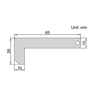 Insize 0.5 mm Chamfer Gauge, 4844-1