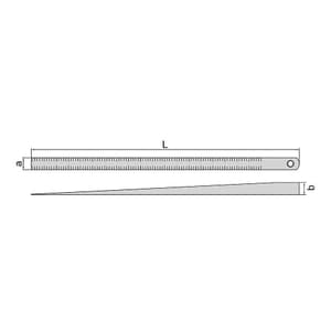 Insize 0.5 - 10 mm Taper Slot Gages, 4630-1