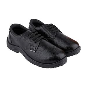 Alko Plus Low Ankle Synthetic Leather Safety Shoe with PVC Sole - Composite Toe (Black), APS 551
