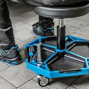 Hogert 370 - 520 mm Adjustable workshop Seat, HT7G559