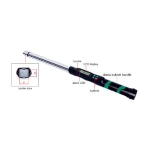 Insize 30 - 300 Nm Interchangeable Head Digital Torque Wrench (Basic Type), IST-34W300