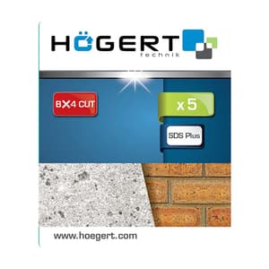Hogert 5 Pcs Masonry Drill Bit Set (SDS Plus), HT6D370