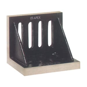 Apex 300 x 225 x 200 mm Precision Ground Slotted Angle Plate (Webbed End), 753G-9