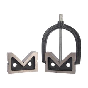 Apex 756G - 50 x 38 x 38 mm C.I. Vee Blocks Precision Ground with One Clamp