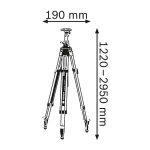 Bosch Professional Building Tripod, BT 300 HD