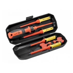 Hogert 8 Pcs Insulated Screwdriver Set (VDE), HT1S998