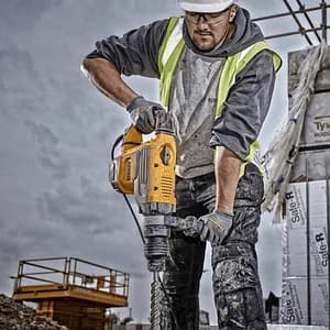 Dewalt 52mm 1700W 3 Mode SDS-Max 2-Mode Combi Hammer with Anti Rotation System-Perform & Protect Shield, D25773K-QS