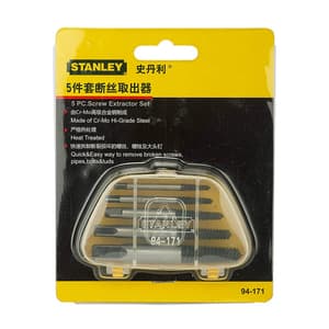 Stanley 5 Pcs Screw Extractor Set, 94-171