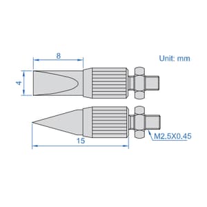 Insize 15 mm Knife Edge Point, 6282-1001