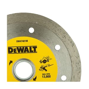 Dewalt 4 inch / 110 mm Continuous Diamond Marble Cutting Blade, DW47401M-IN