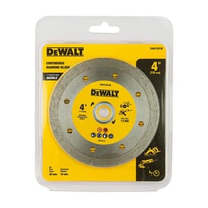 Dewalt 4 inch / 110 mm Continuous Diamond Marble Cutting Blade, DW47401M-IN