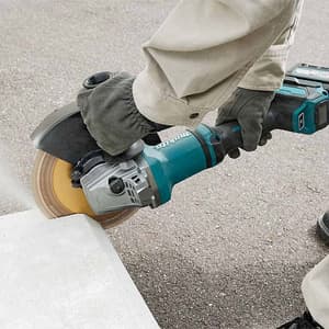 Makita 40Vmax XGT BL 230 mm (9") Cordless Angle Grinder with Anti-Restart Function & Electric Brake (Bare Tool), GA038GZ