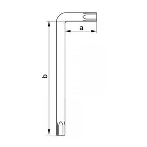Yato T25 Long Length Torx Allen Keys, YT-5827