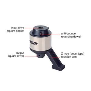 Insize 10000 N.m Bevel Type Torque Multiplier (1/2 Inch Sq. Drive), IST-TM10000
