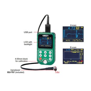 Insize 1.5 - 200 mm Ultrasonic Thickness Gauge, ISU-720D