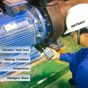 Metravi 0 - 200 mm/s RMS 3-in-1 Vibration Tester With Bearing Condition Analyser, VT-150