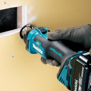 Makita 18V LXT BL 6.35 mm (1/4") Cordless Cut-Out Tool with Rapid Charger & 2 Pcs 5.0Ah Batteries, DCO181RTJ
