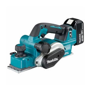 Makita 18V LXT BL 82 mm (3-1/4") Cordless Planer with Rapid Charger & 2 Pcs 5.0Ah Batteries, DKP181RTJ
