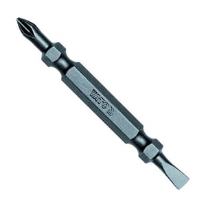 Yato 4.5 mm (Flat) x PH1 (Phillips) x 65 mm (Length) Double End Screwdriver Bits (Pack of 50 Pcs), YT-7885