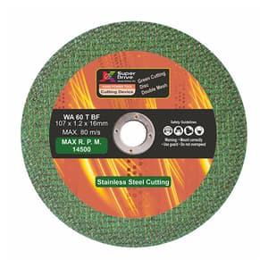 JK 107 x 1.2 x 16 mm Ultrathin Green Cutting Disc For Fast Cut (Pack of 25 Pcs), SD9060344