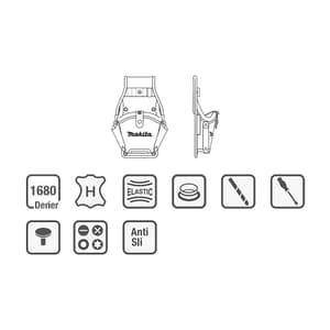 Makita 170 mm Length Drill Holster Universal Pouch (L/R Handed), E-15154