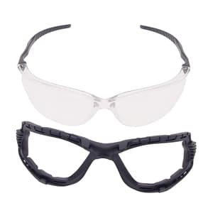 Black+Decker Clear Anti Fog Safety Spectacle With Double Frame, Nose Pad & Innovative Black Temple Design, BXPE0503IN