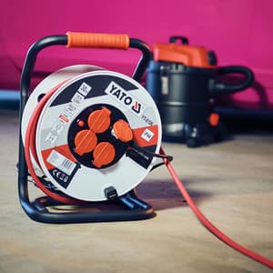 Yato 30 Mtr / 16A Cable Reel With Quick Connectors, YT-8106