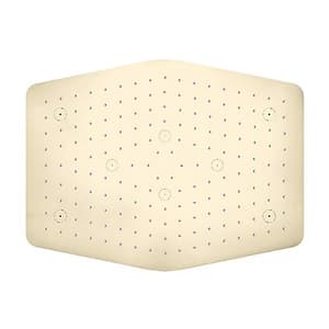 Kohler ModernLife Edge 425 x 330 mm Hexagonal Dual Flow Rain Panel In French Gold Finish, K-29959IN-AF