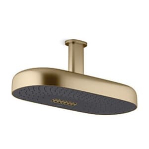 Kohler Statement 453 mm Deep Massage Rain Head In Brushed Bronze Finish, K-26297IN-BV