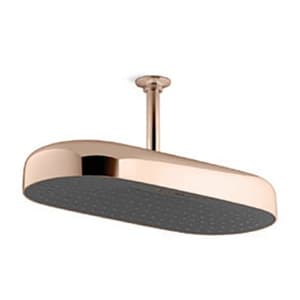 Kohler Statement 453 mm Deep Massage Rain Head In Rose Gold Finish, K-26297IN-RGD