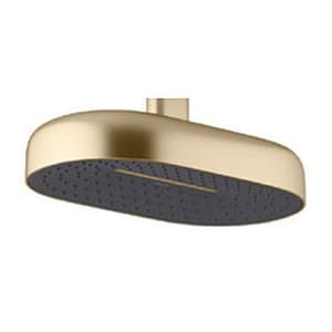 Kohler Statement 353 mm Deep Massage Rain Head In Brushed Bronze Finish, K-26296IN-BV