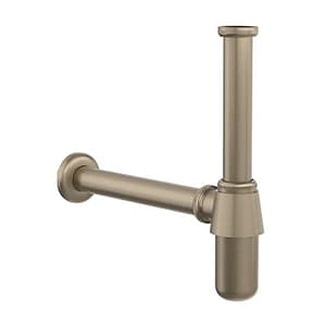 Kohler Complementary 300 mm Bottle Trap Without Drain In Brushed Bronze Finish, K-7314IN-BV