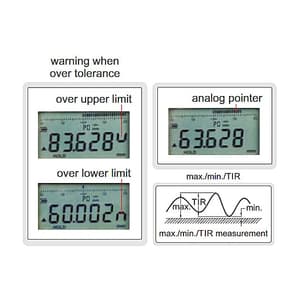 Insize 0 - 6 mm / 0.24 inch High Precision Digital Indicator (Flat Back), 2140-6