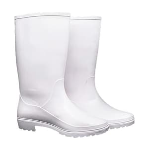 Hillson Century White Dual Density PVC Safety Gumboots (15 inch Height)
