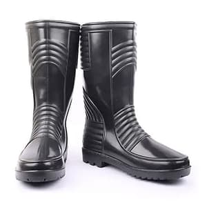 Hillson Welsafe Black Dual Density PVC Safety Rainwear Gumboots