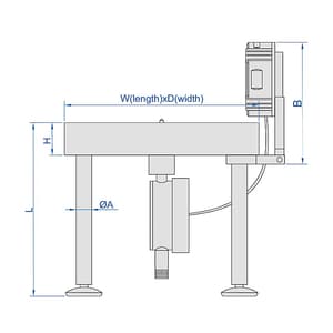Insize 135 mm Flatness Measurement Stand, 6852-150
