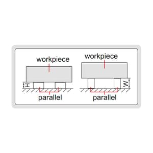 Insize 100 x 50 x 25 mm Magnetic Induction Parallel Set, 6879-1