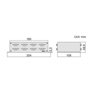 Insize Multichannel Interface Boxe for Capacitance Linear Gauge, 7107-2