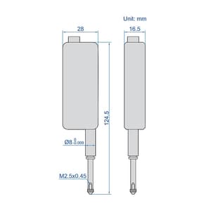 Insize 0 - 12.5 mm High Precision Digital Linear Gauge, 7130-10